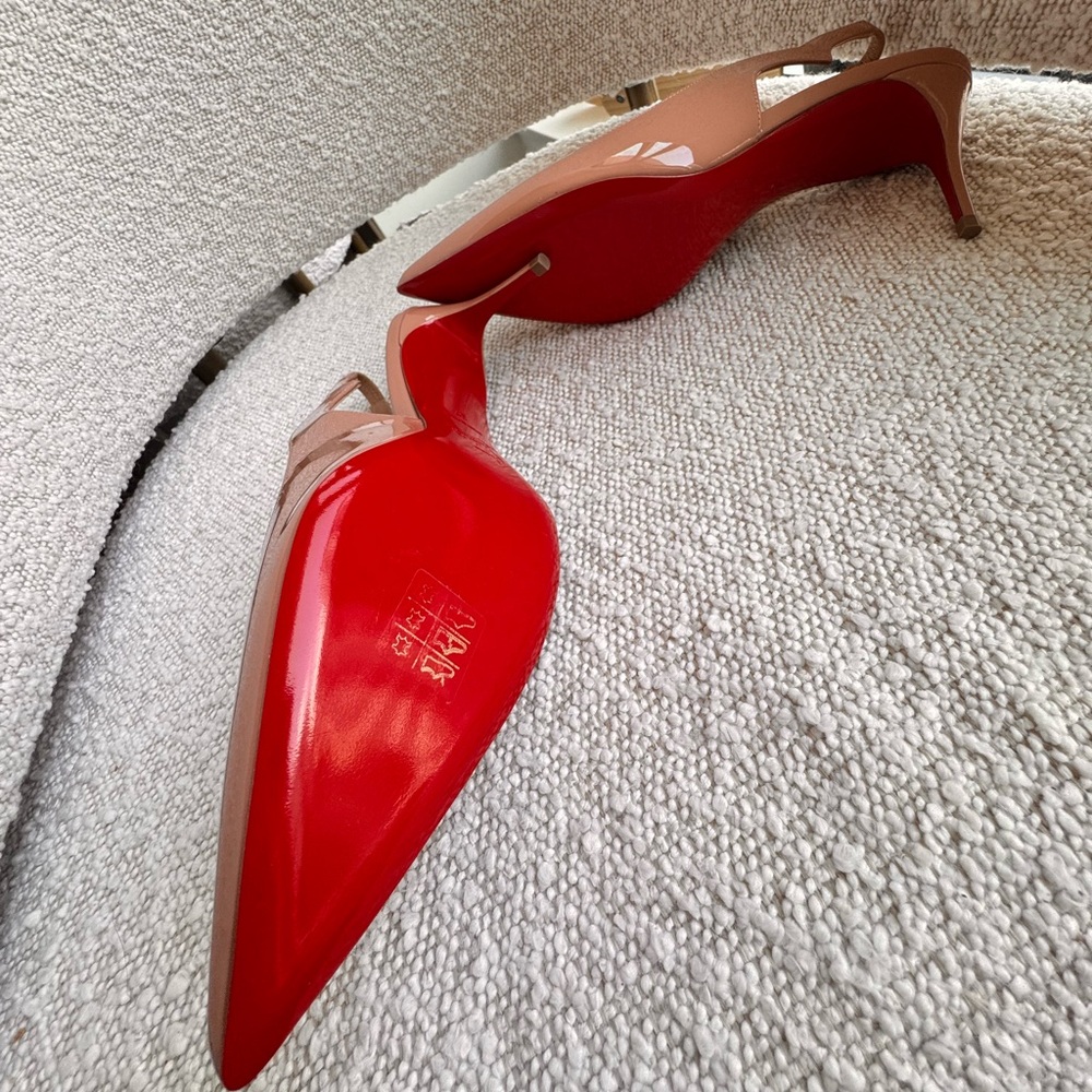 BNIB- never worn Christian Louboutin slingback heels - Picture 2 of 4